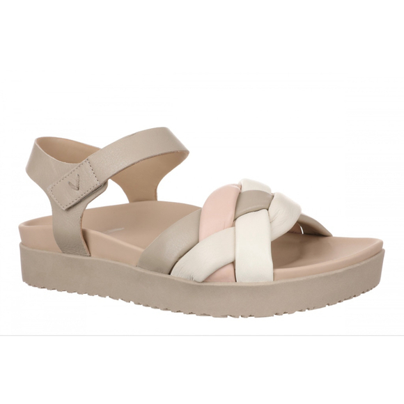 Vionic Shoes - Women's Vionic Rosa Leather Braided Strap Platform Sandals Size 9.5